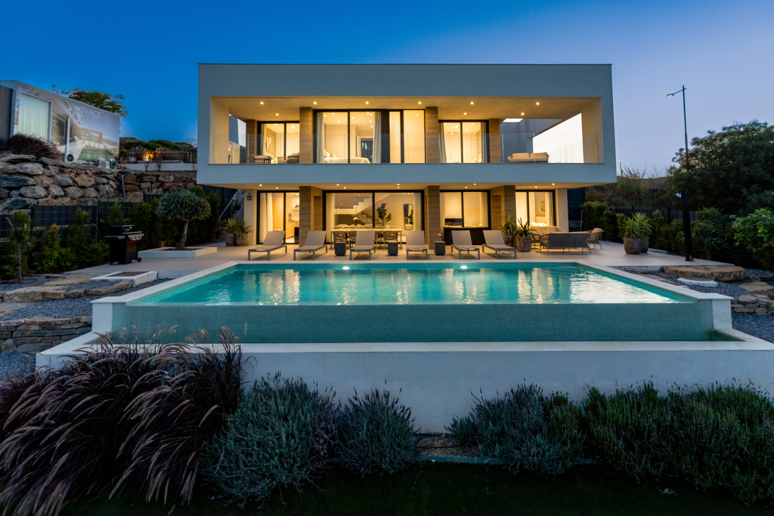 Villa Castaño after sunset, Estepona